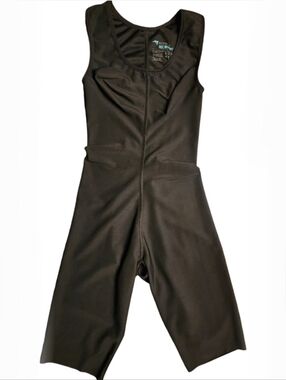 MARENA Recovery Compression Bodysuit Sz S Mommy Makeover Faja Black Full Bust